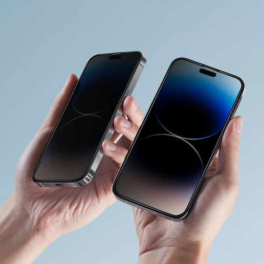 Hofi Anti Spy Glass Pro+ Privatsphäre Vollflächig gehärtetes Glas (iPhone 14 Pro Max)