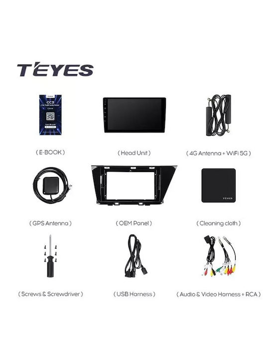 Navigație Auto Teyes Cc3 2k 360° Kia Niro 2016-2019 6+128gb 9.5" Qled Octa-core 2ghz Android 4g Bluetooth 5.1 Dsp