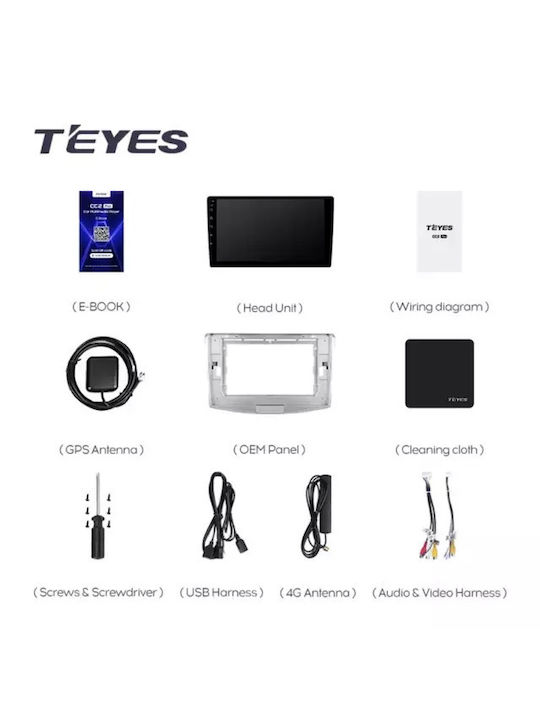 Teyes CC3 2K Car Navigation Volkswagen Passat CC 2008-2016 4+64GB 10.36" QLED Octa-core 2GHz Android 4G Bluetooth 5.1 DSP