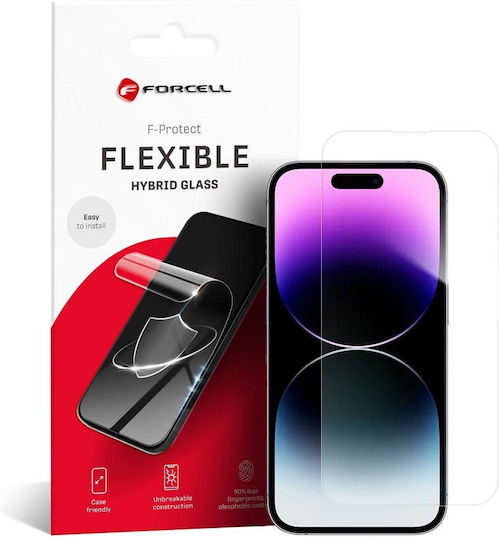 Forcell Flexible Nano 0.30mm Antibacterial Full Face Tempered Glass (iPhone 14 Pro)