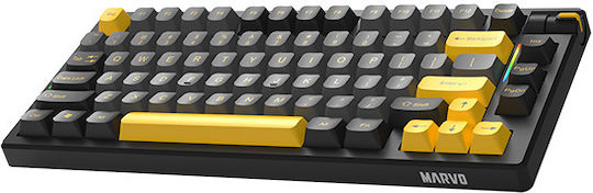 Marvo KG958W Ασύρματο Gaming Μηχανικό Πληκτρολόγιο 60% με Custom διακόπτες και RGB φωτισμό (Αγγλικό US)