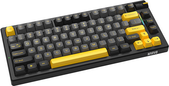 Marvo KG958W Ασύρματο Gaming Μηχανικό Πληκτρολόγιο 60% με Custom διακόπτες και RGB φωτισμό (Αγγλικό US)