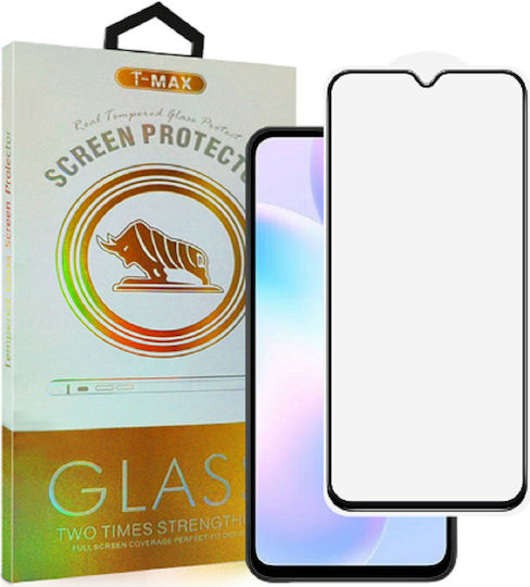 T-Max Full Glue Full Face Tempered Glass (Redmi 9C)
