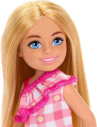 Barbie Celsi And Friends Păpușă Chelsea Rochie roz în carouri pentru 3+ ani+ Ani (Diverse modele) 1 buc
