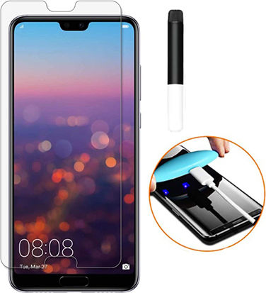 UV Закалено стъкло за цялото лице (Huawei P20)