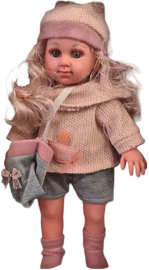 Zita Toys Ξανθιά Κούκλα Ξανθιά για 1.5+ Ετών 37εκ.