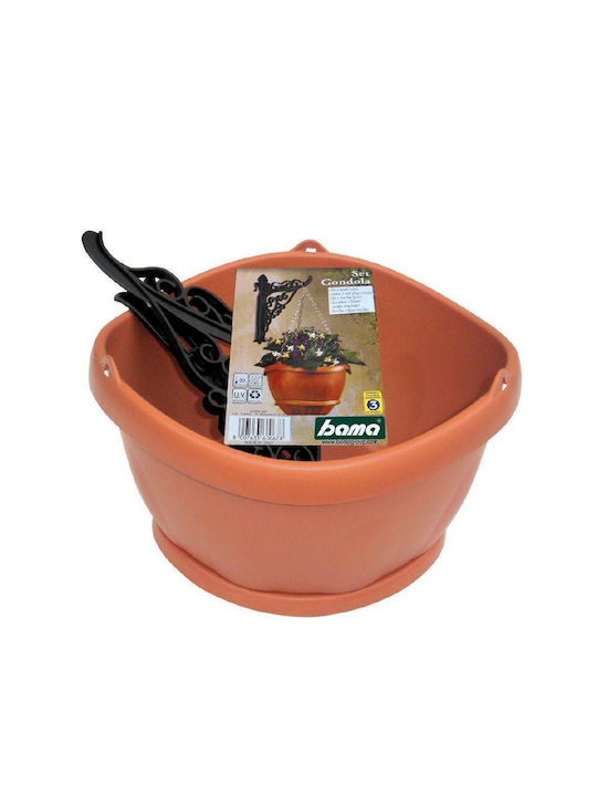 Bama Topf Kunststoff Light Terracotta 28x28x20cm.
