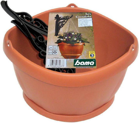 Bama Topf Kunststoff Light Terracotta 28x28x20cm.