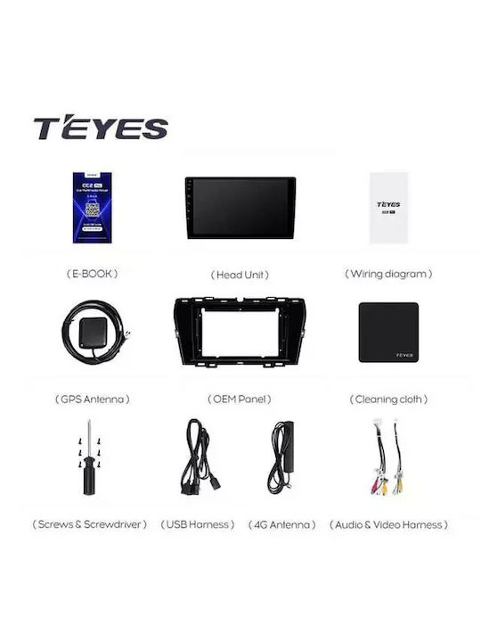 Teyes Cc3 2k Navigație Auto Ssangyong Tivoli 2019-2021 4+32gb 9.5" Qled Octa-core 2ghz Android 4g Bluetooth 5.1 Dsp