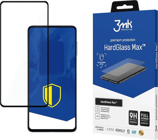 3MK Hardglass Max Full Face Tempered Glass Black (Galaxy M52)