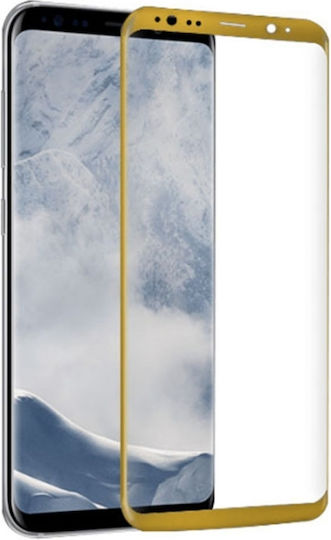 3D Full Face Tempered Glass Gold (Galaxy S8)