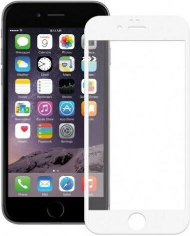3D Full Face Tempered Glass White (iPhone 6 / 6S Plus)