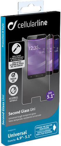 Cellular Line Gehärtetes Glas (Universal) TEMPGLASBUNI51