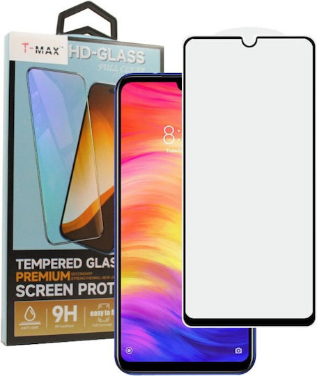 T-Max 3D 0.2mm Full Glue Full Face Tempered Glass Black (Xiaomi Redmi 13C - Black)