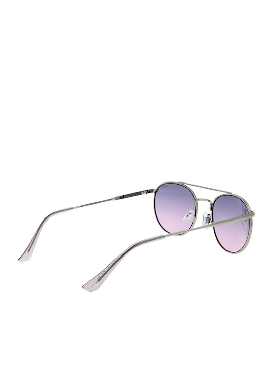 Esprit Unisex Γυαλιά Ηλίου με Ασημί Σκελετό και Μωβ Ντεγκραντέ Φακό ET39220 535