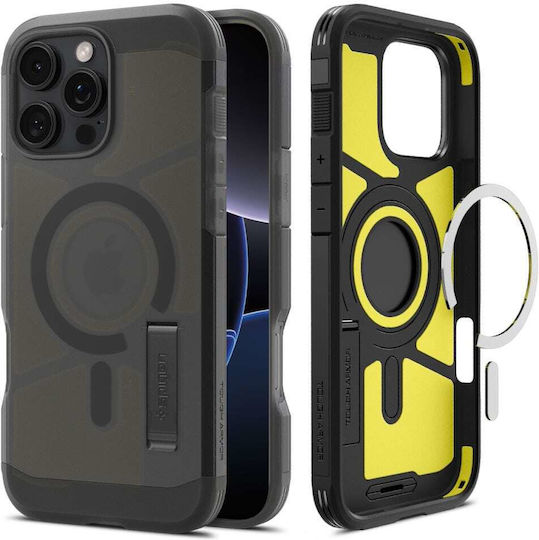 Spigen Tough Armor T MagSafe Back Cover Σιλικόνης / Πλαστικό Μαύρο (iPhone 16 Pro)