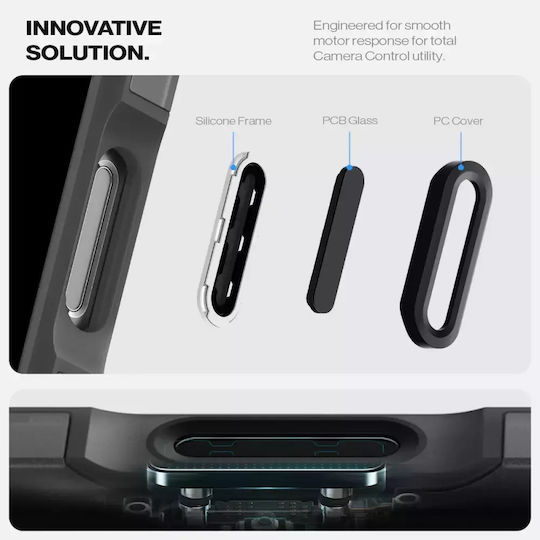 Spigen Tough Armor T MagSafe Back Cover Σιλικόνης / Πλαστικό Μαύρο (iPhone 16 Pro)
