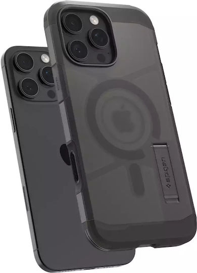 Spigen Tough Armor T MagSafe Back Cover Σιλικόνης / Πλαστικό Μαύρο (iPhone 16 Pro)
