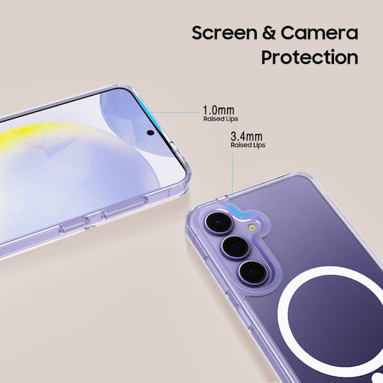 Tech-Protect Flexair Hybrid Umschlag Rückseite Silikon / Kunststoff Transparent (Galaxy S25 Edge)
