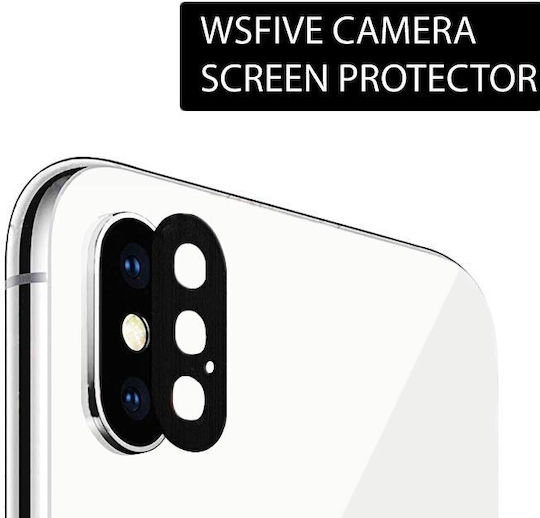 wsfive Protector Προστασία Κάμερας Μεταλλικό Πλαίσιο Μαύρο για το Galaxy A70