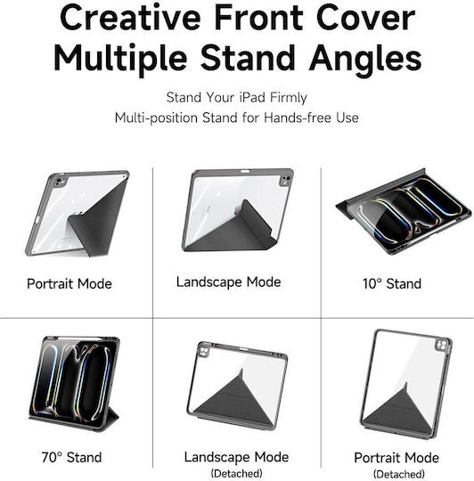 Dux Ducis Magi Flip Cover Μαύρη (iPad Air 11" 2024/2025/2026)