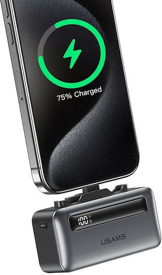 Usams CD233 Power Bank 4500mAh 20W Power Delivery Grau