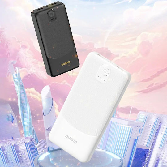 Dudao K10 Power Bank 10000mAh 12W with 2 USB-A Ports White
