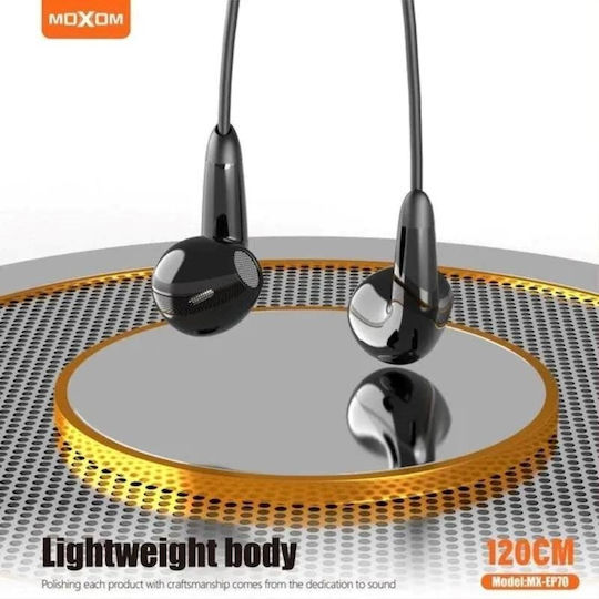 Moxom 23803 Earbuds Handsfree Headphones with Connector 3.5mm Black