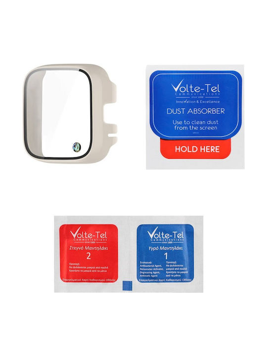 Volte-Tel Edge Cover with Key Πλαστική Θήκη σε Λευκό χρώμα για Xiaomi Redmi Watch 3 Active