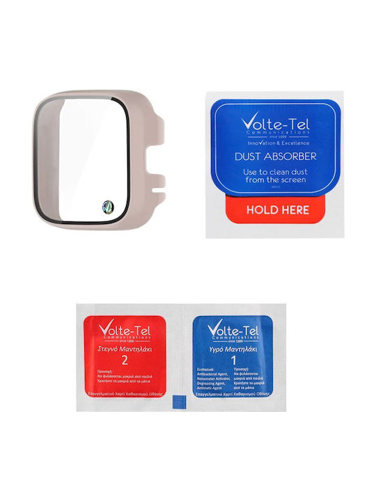 Volte-Tel Edge Cover with Key Plastic Case in Pink color for Xiaomi Redmi Watch 3 Active