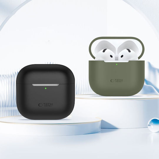 Tech-Protect Silicone Case Hülle Silikon Crayon Grey für Apple AirPods 4