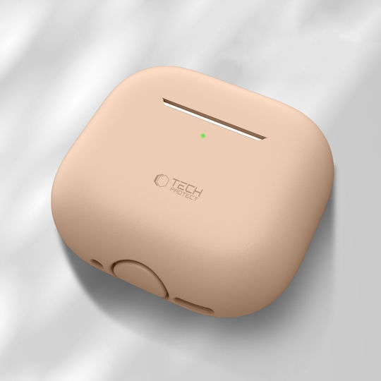 Tech-Protect Silicone Case Hülle Silikon Cafe Latte für Apple AirPods 4