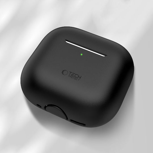 Tech-Protect Silicone Case Hülle Silikon Black für Apple AirPods 4