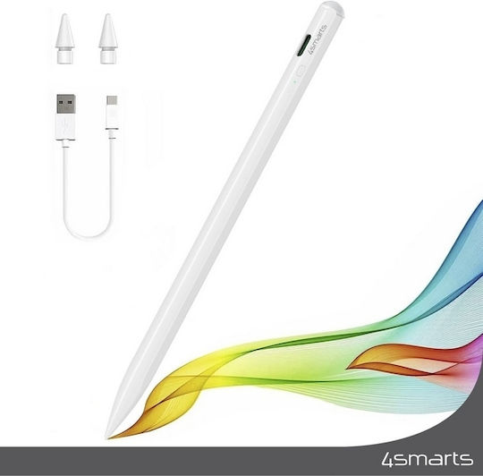 4Smarts 540565 Ψηφιακή Γραφίδα Αφής για Apple iPad/ iPad Pro σε Λευκό χρώμα 540565