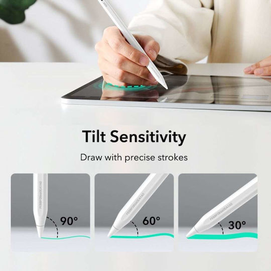 ESR Geo Digital Touch Stylus for iPad in White color