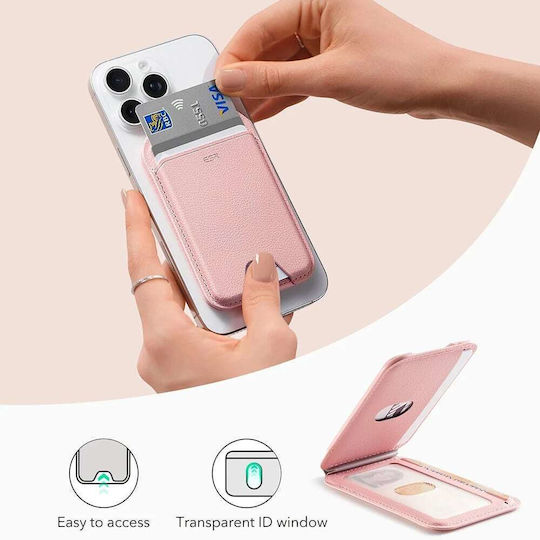 ESR MagSafe Калъф за карти Aura Wallet Stand HaloLock в Бял цвят