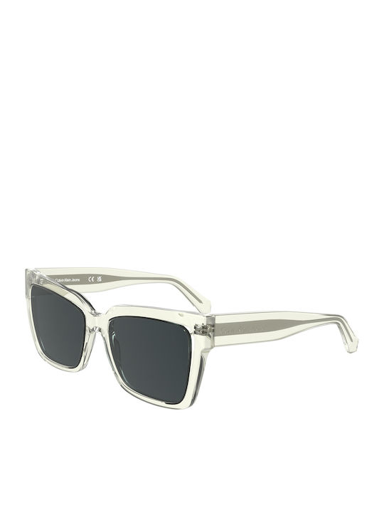 Calvin Klein Bărbătești Ochelari de soare cu Transparent Cadru și Transparent Lentilă CKJ24606S 006