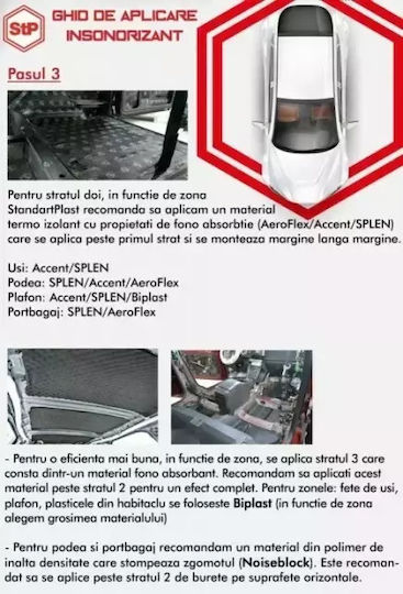 StP Car Soundproofing Butyl 500x375x6mm 1 Piece