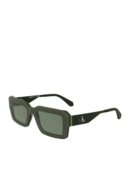 Calvin Klein Women's Sunglasses with Green Plastic Frame and Green Lens CKJ25606S 300