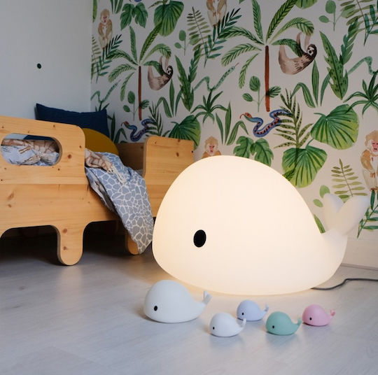 Flow Flow Night Light LED Whale Moby Battery Pink