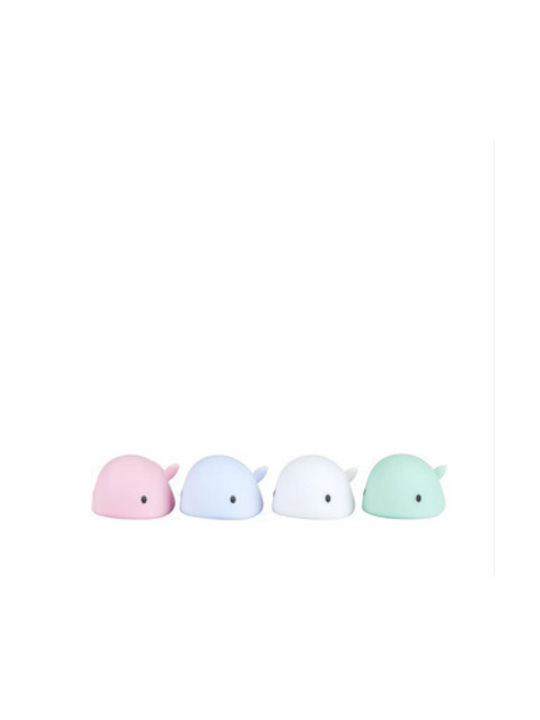 Flow Flow Night Light LED Whale Moby Battery Pink