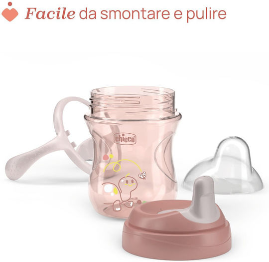 Chicco Transition Cup Educational Sippy Cup Silicone with Handles Multicolour for 4m+m+