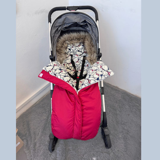 Kinderwagen-Fußsack Rot