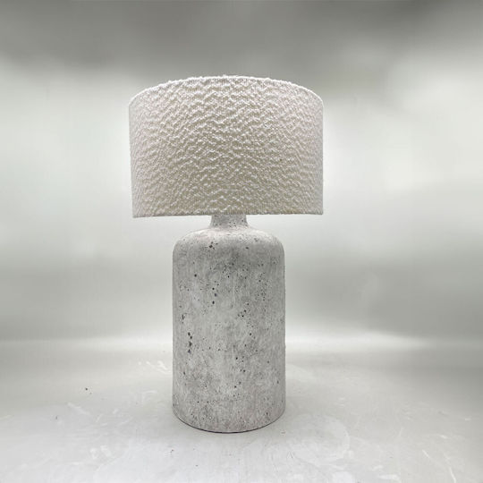InTheBox Ceramică Lampă de masă pentru Soclu E27 cu Abajur Gri și Bază