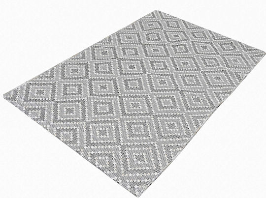Teppich Rechteckig Synthetisch,Polyester/Cotton/Leather Gray