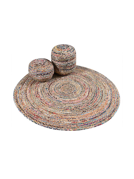 Rug Round Beige