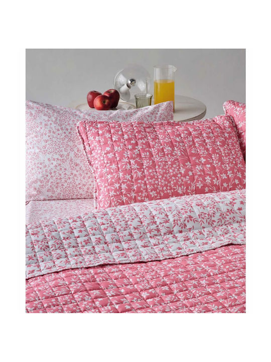 Kentia Dalida Σετ Κουβερλί King Size από Πολυεστέρα 20 Dusty Pink 260x240cm