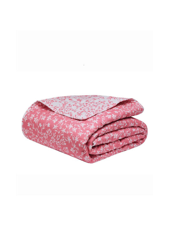 Kentia Dalida Σετ Κουβερλί King Size από Πολυεστέρα 20 Dusty Pink 260x240cm