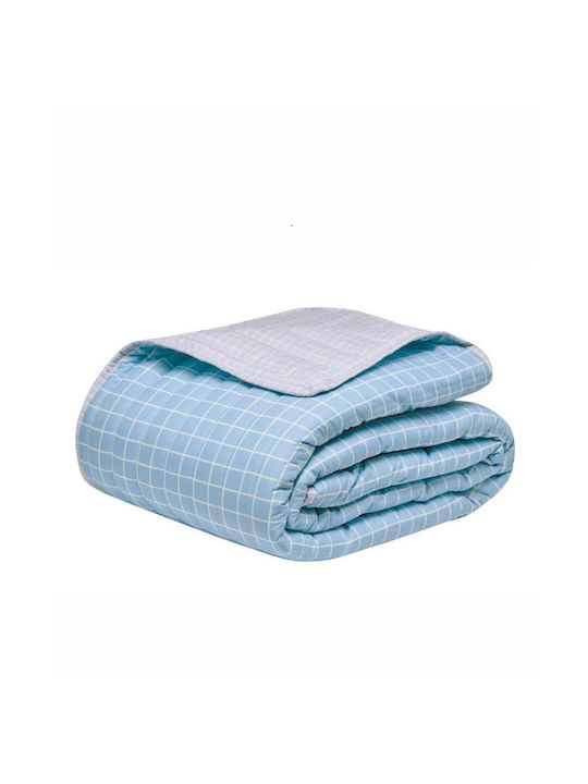 Kentia Zuccero Покривало Кингсайз от Полиестер 01 Blue-grey 240x220см