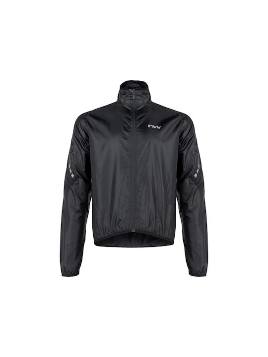 Vortex 2 Men's Cycling Windbreaker Jacket Long Sleeve Black